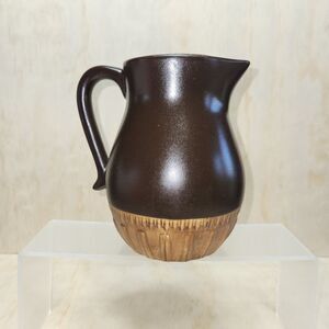 Tender Heart Treasures Ceramic Pitcher Brown Tan 1999 Vintage